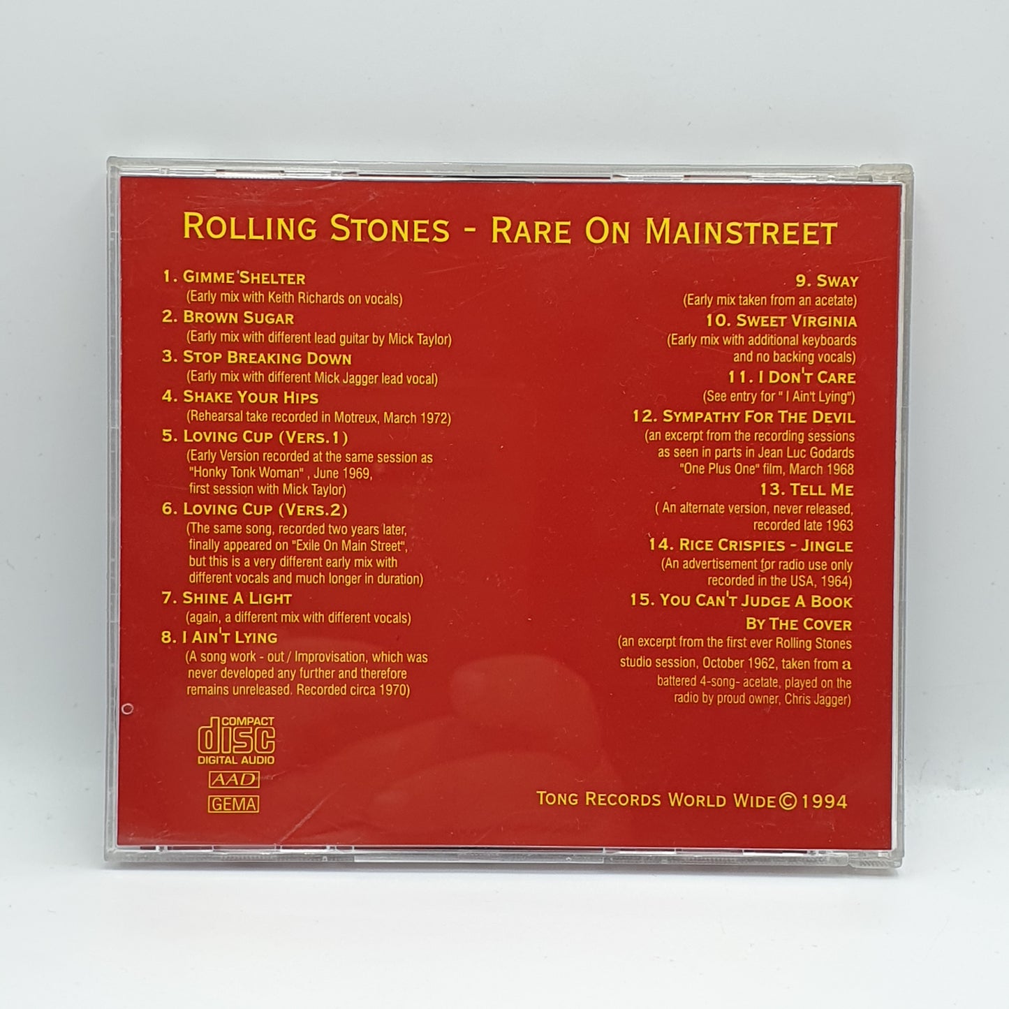 The Rolling Stones – Rare On Mainstreet