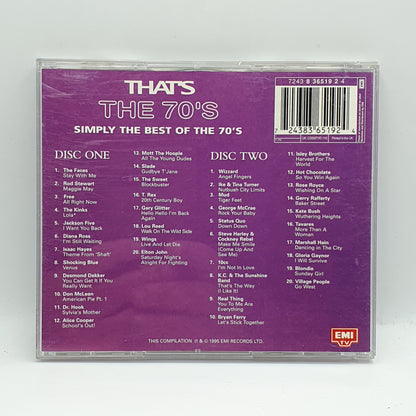 Various ‎– That's The 70's (Simply The Best Of The 70's)