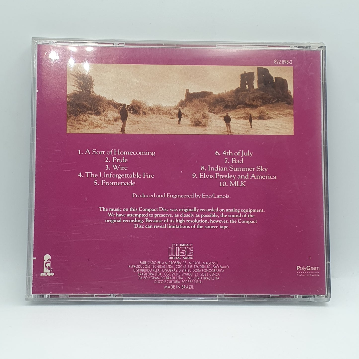 U2 ‎– The Unforgettable Fire