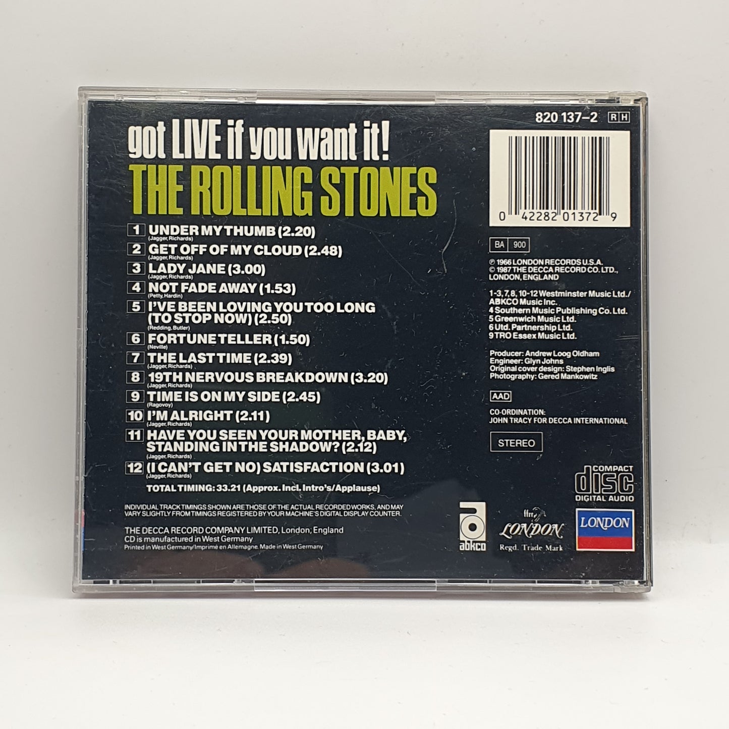 The Rolling Stones ‎– Got Live If You Want It!