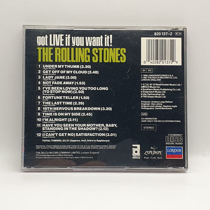 The Rolling Stones ‎– Got Live If You Want It!