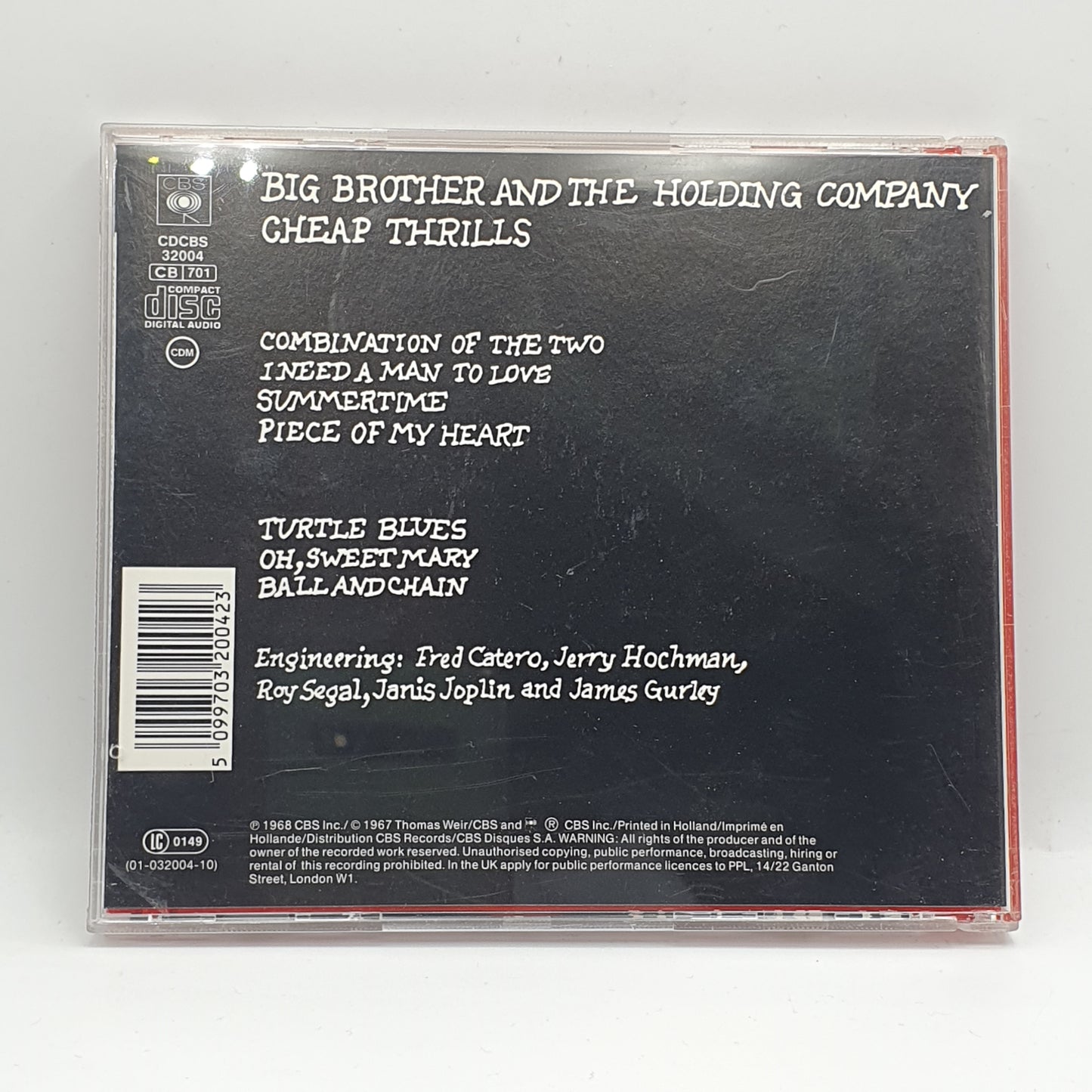 Big Brother & The Holding Company ‎– Cheap Thrills