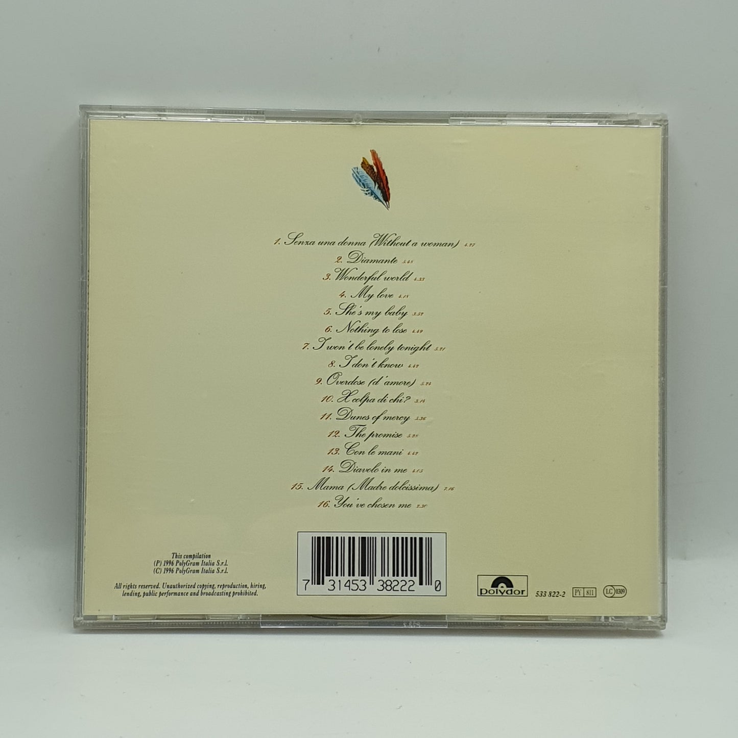 Zucchero ‎– The Best Of Zucchero Sugar Fornaciari's Greatest Hits