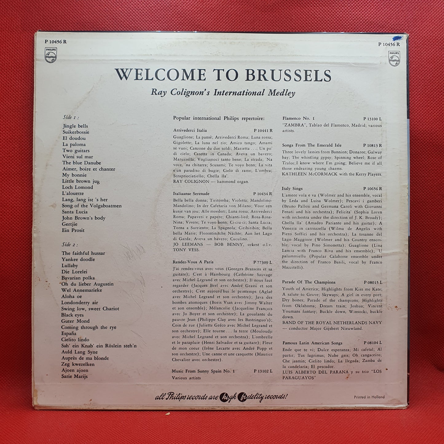 Ray Colignon ‎– Bienvenue À Bruxelles