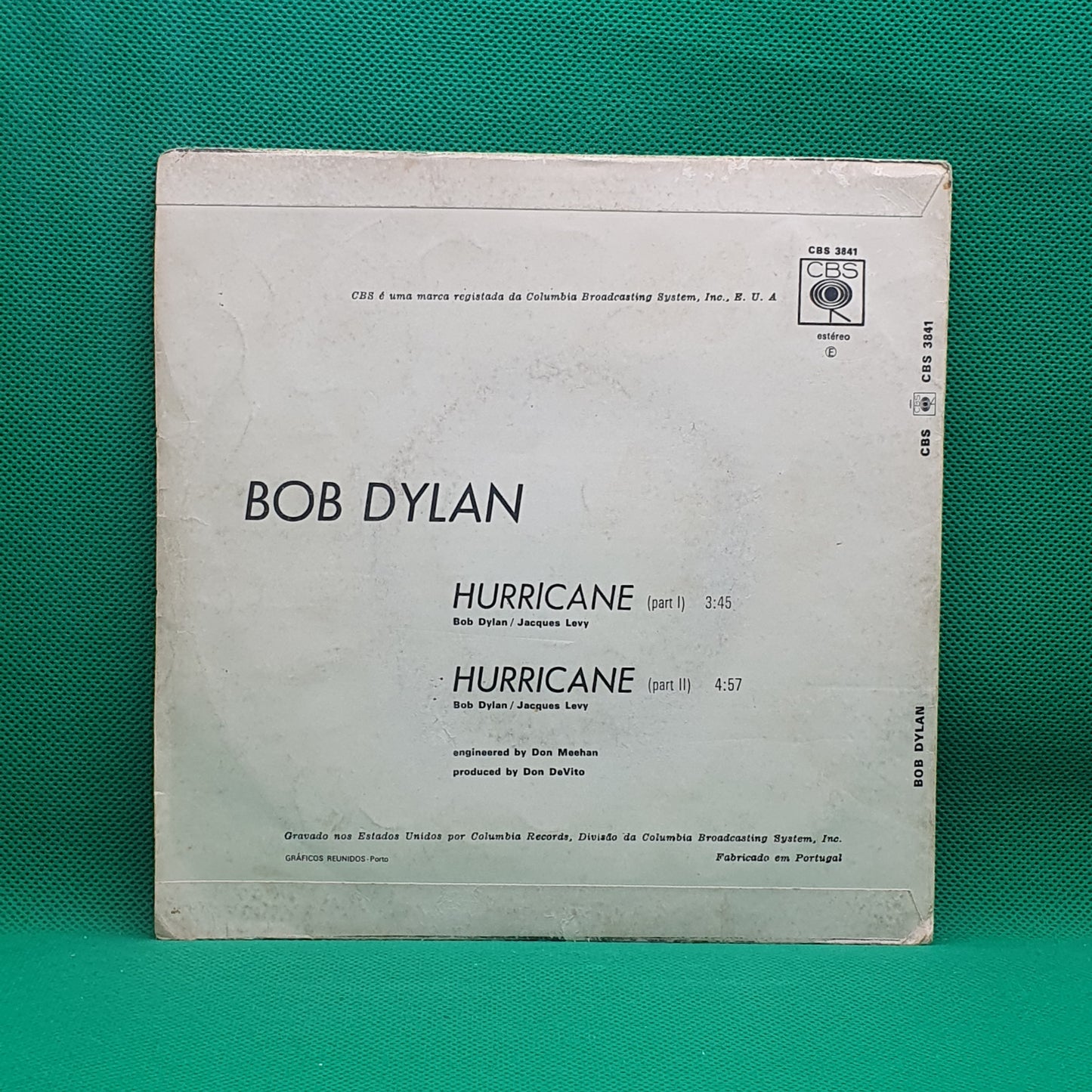 Bob Dylan ‎– Quem Tem Medo De Rubin "Hurricane" Carter?