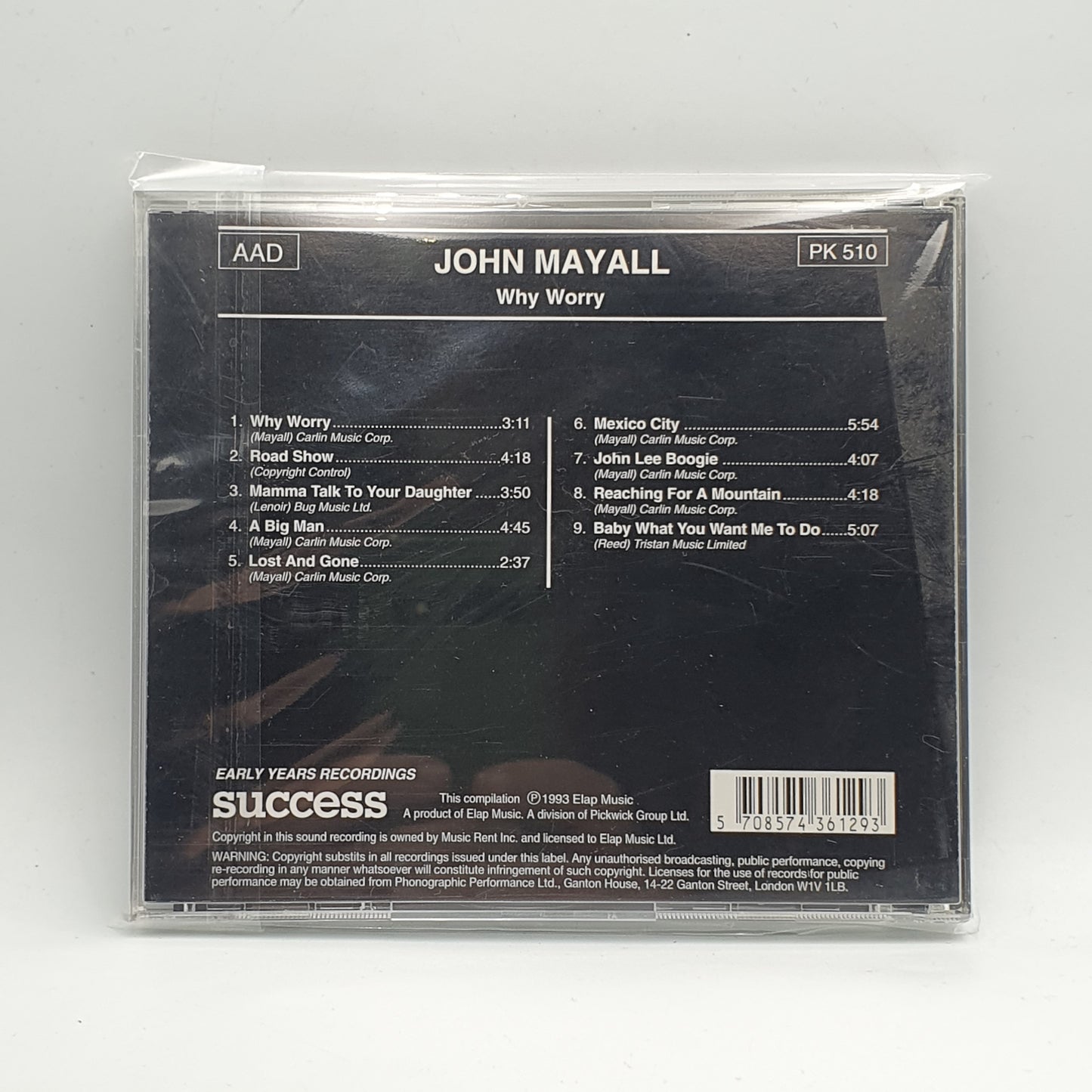 John Mayall ‎– Why Worry