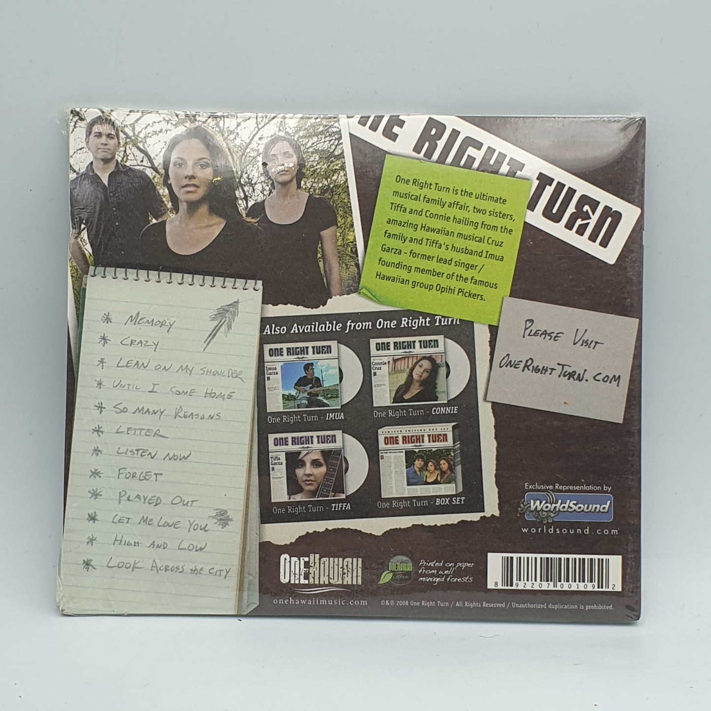 One Right Turn ‎– Lean On My Shoulder