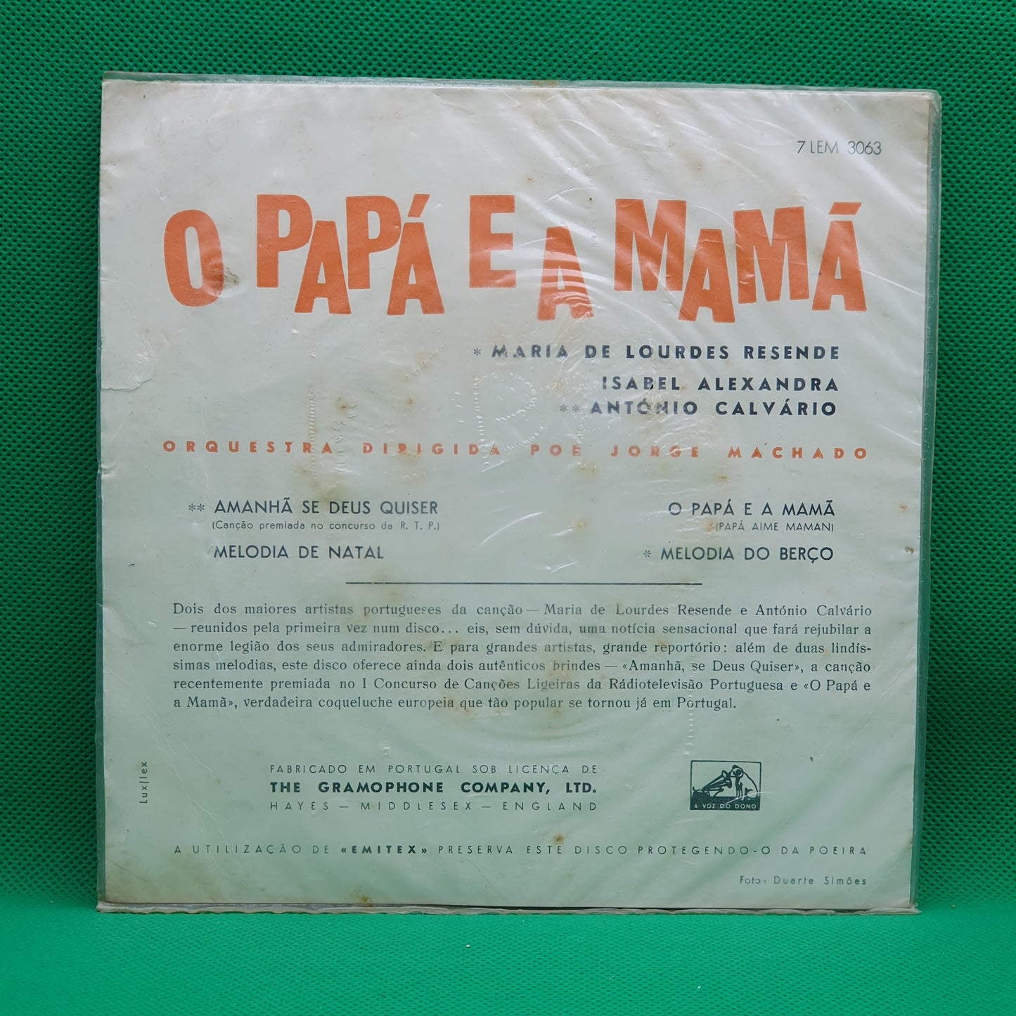 António Calvário, Maria De Lourdes Resende ‎– O Papá E A Mamã