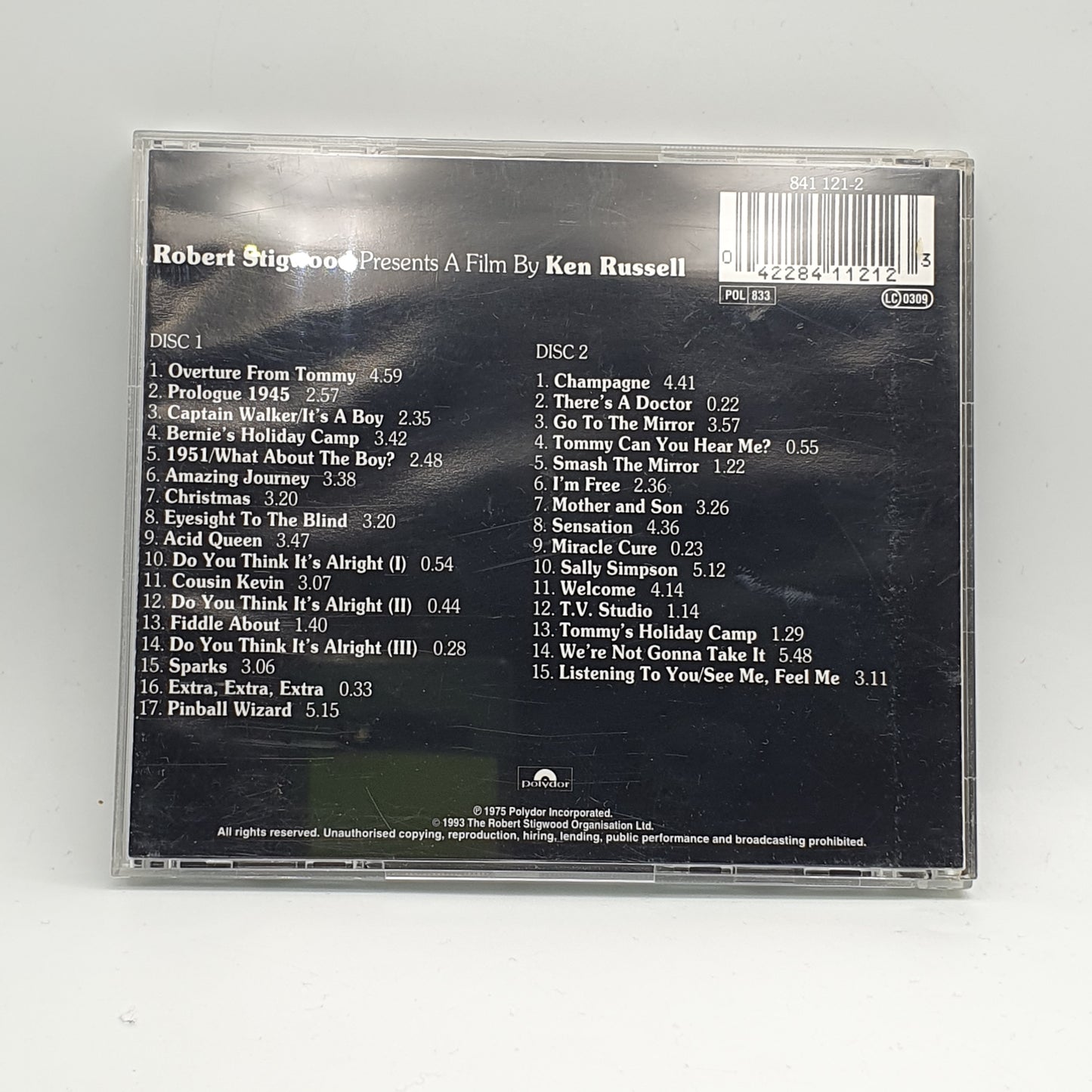 Various ‎– Tommy (Original Soundtrack Recording)