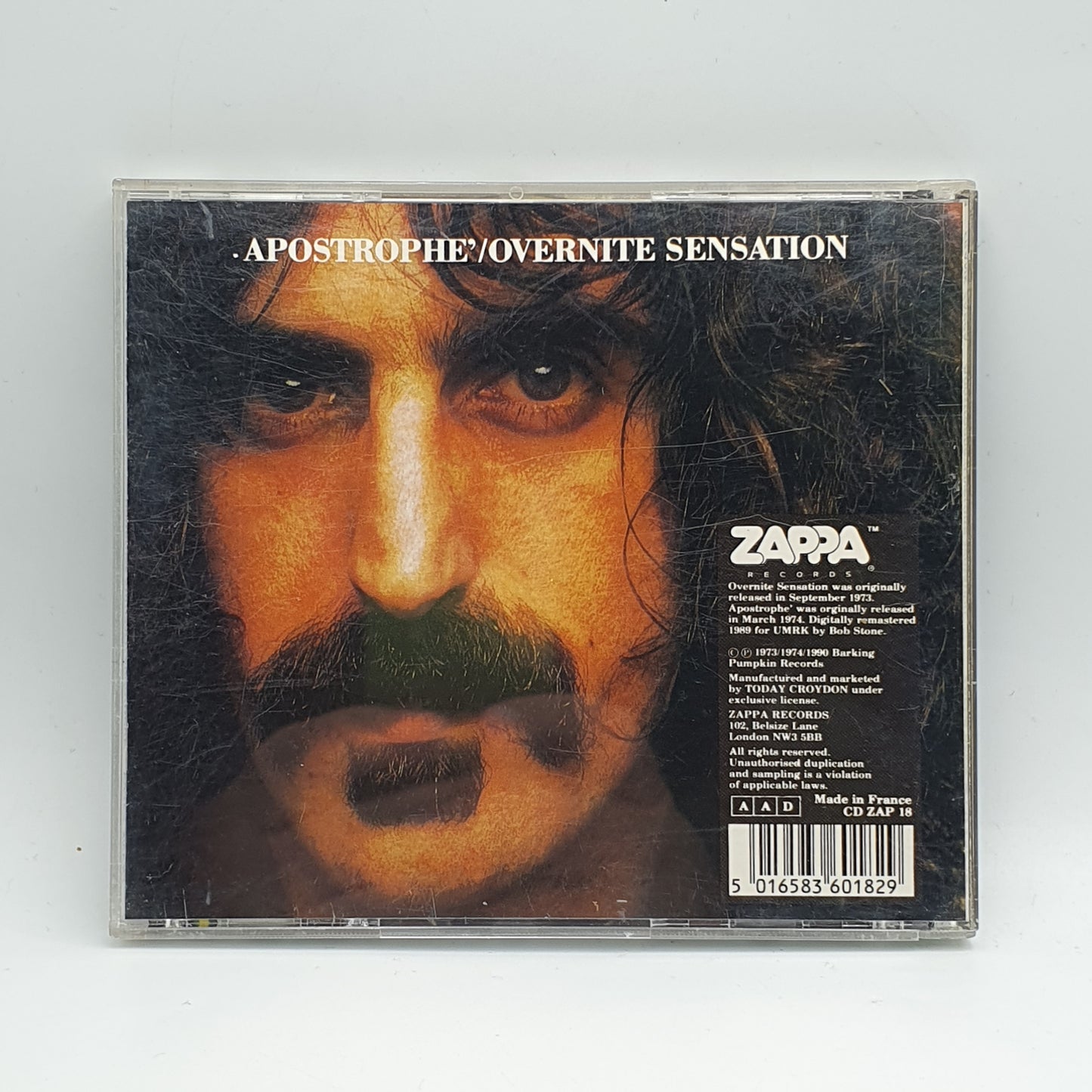 Frank Zappa ‎– Apostrophe' / Overnite Sensation