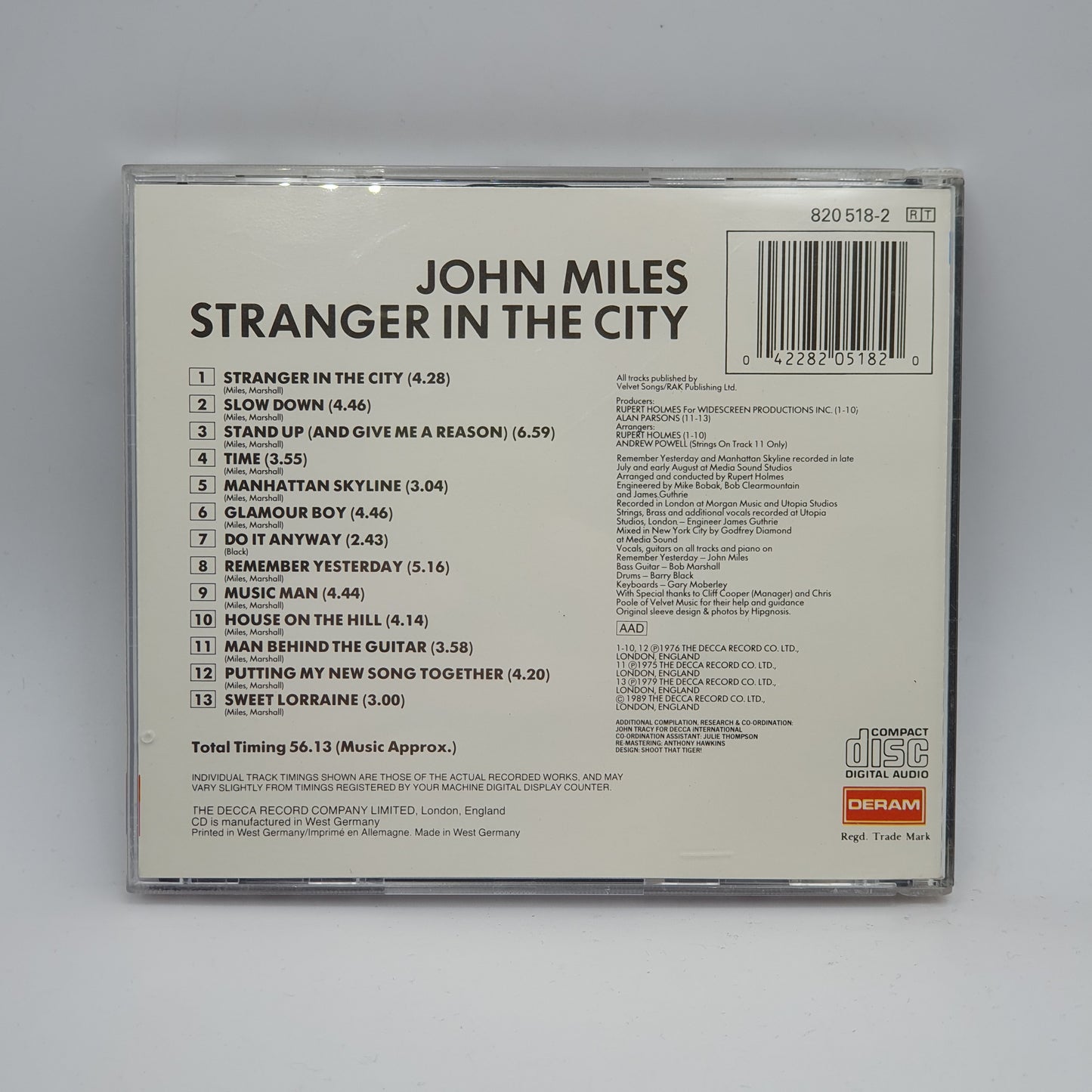 John Miles ‎– Stranger In The City