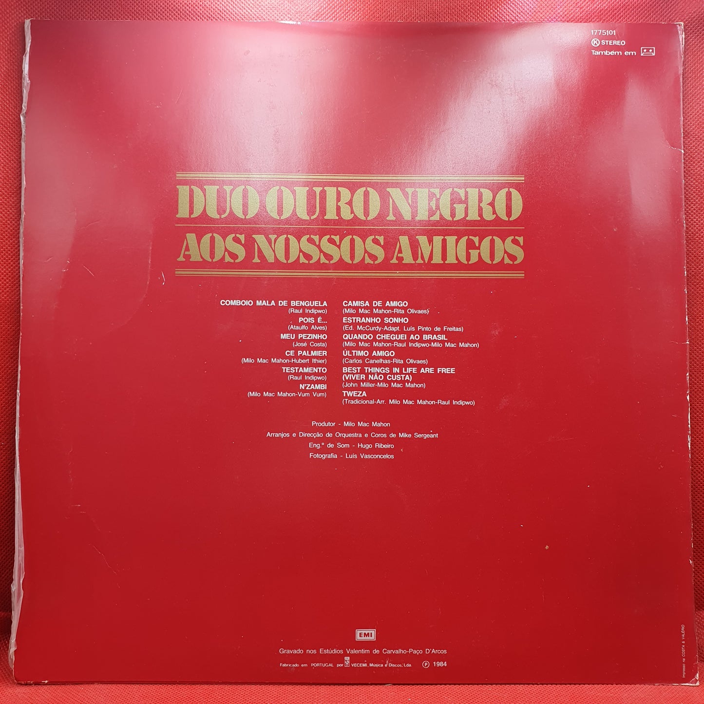 Duo Ouro Negro ‎– Aos Nossos Amigos