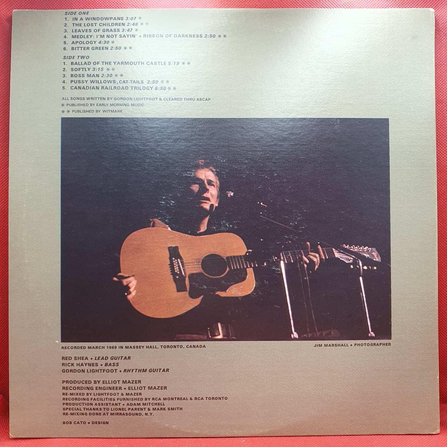 Gordon Lightfoot ‎– Sunday Concert