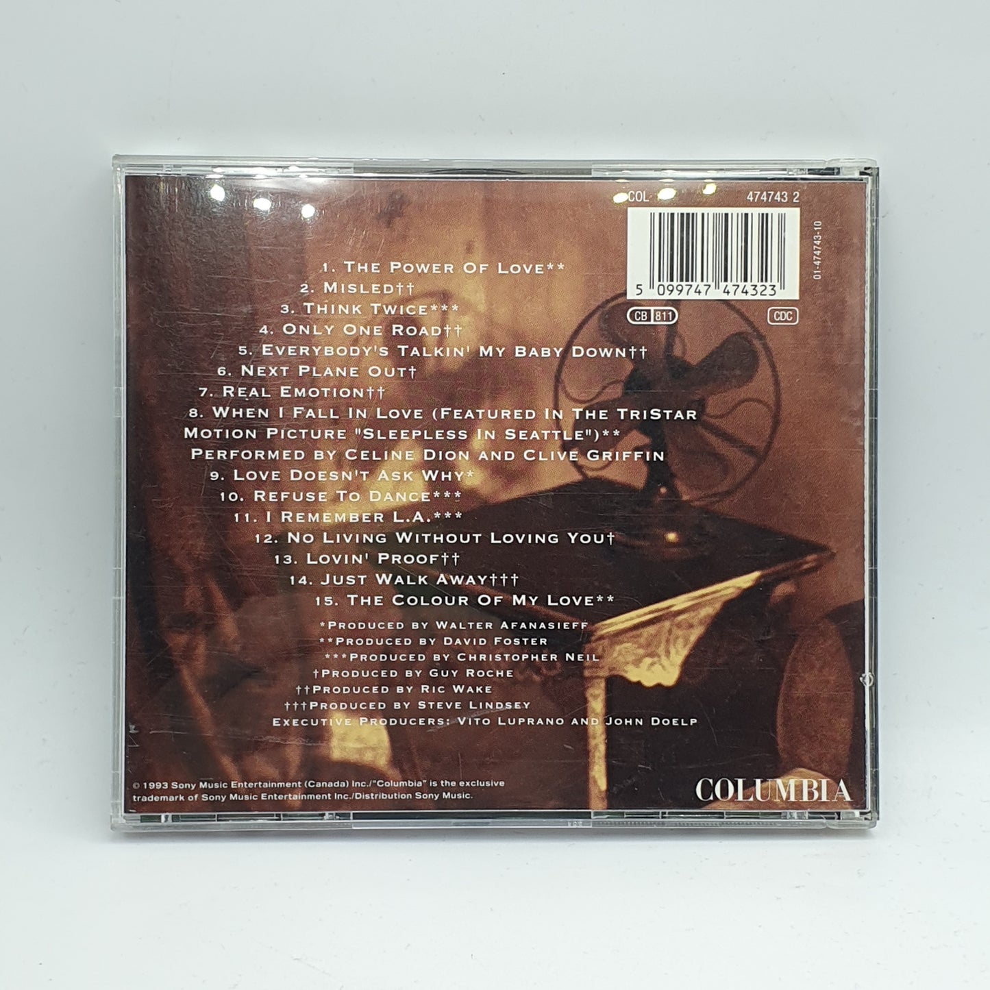 Celine Dion ‎– The Colour Of My Love