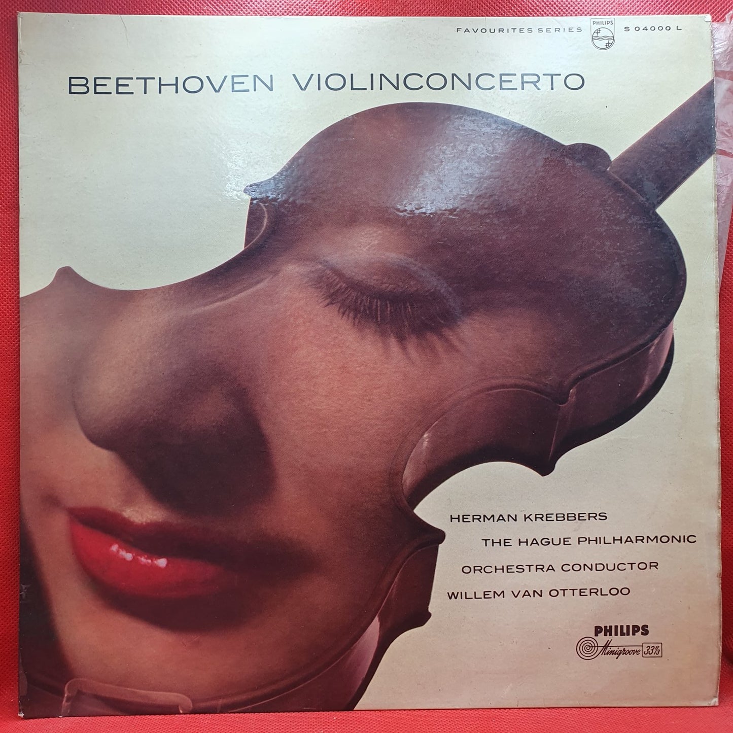 Beethoven*, Herman Krebbers, The Hague Philharmonic Orchestra*, Willem Van Otterloo - Violinconcerto (LP)