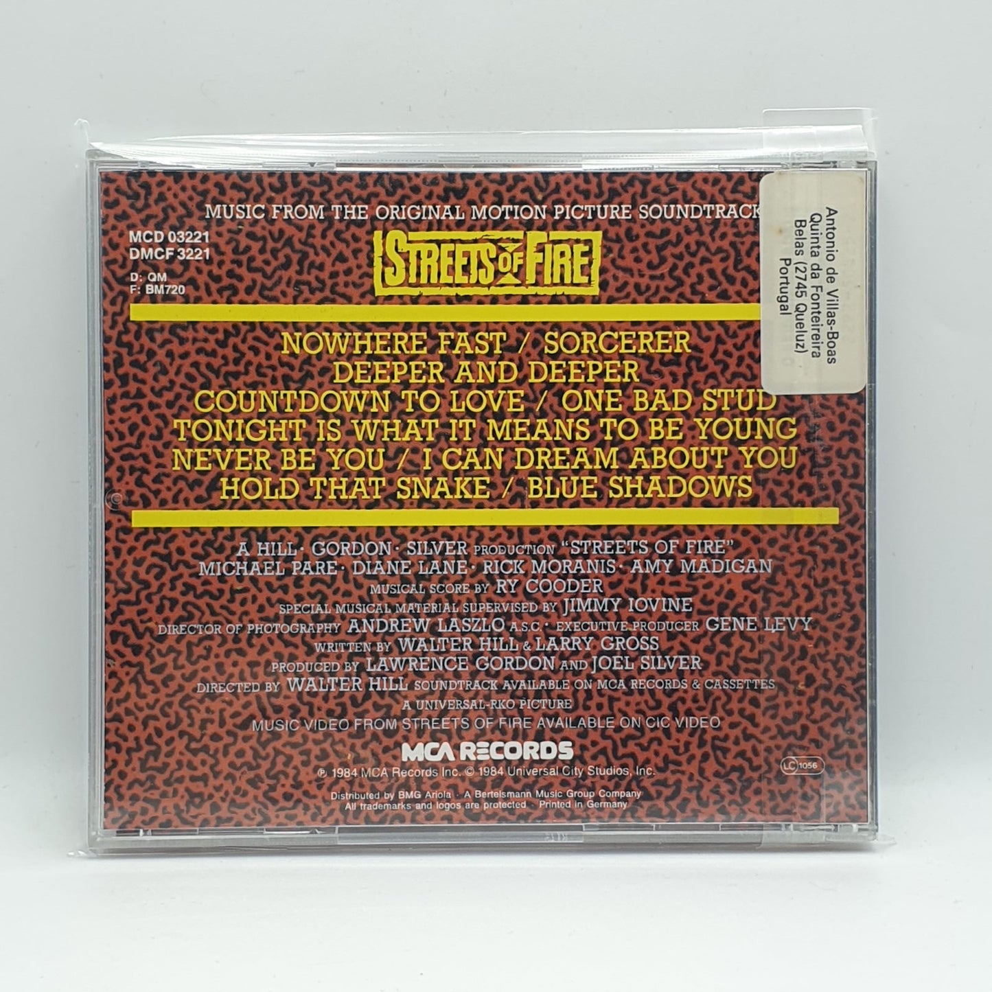 Various - Streets Of Fire (A Rock Fantasy) (Music From The Original Motion Picture Soundtrack) (CD)