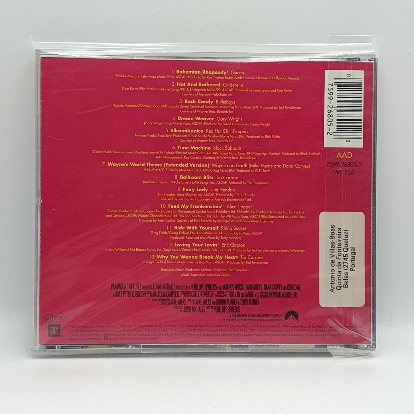 Various - Music From The Motion Picture Wayne's World (CD)