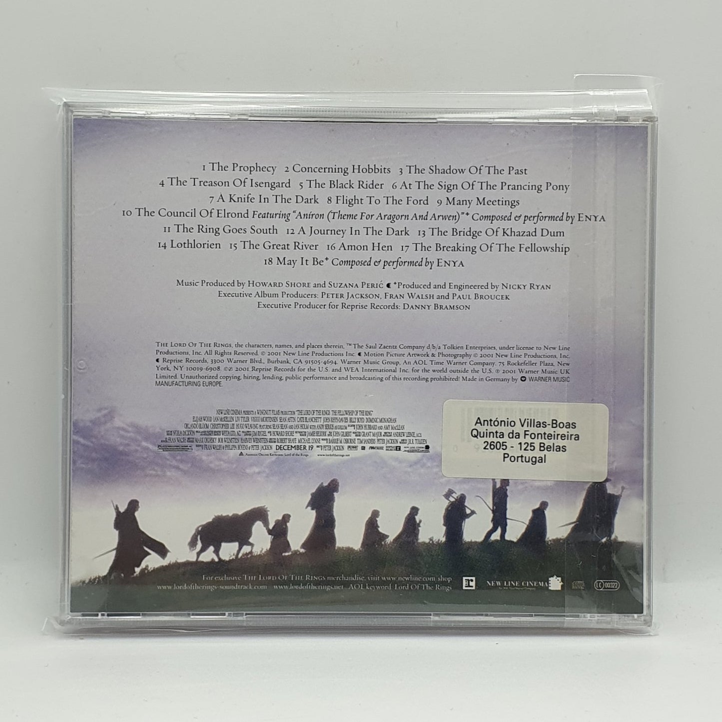 Howard Shore - The Lord Of The Rings: The Fellowship Of The Ring (Original Motion Picture Soundtrack) (CD)