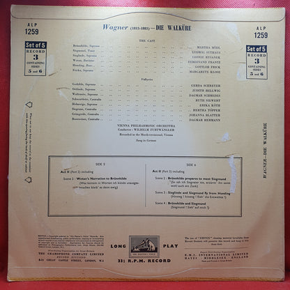 Wagner* / Furtwängler* / Mödl* / Suthaus* / Rysanek* / Frantz* / Frick* / Klose* / Vienna Philharmonic Orchestra* - Die Walküre (5xLP)