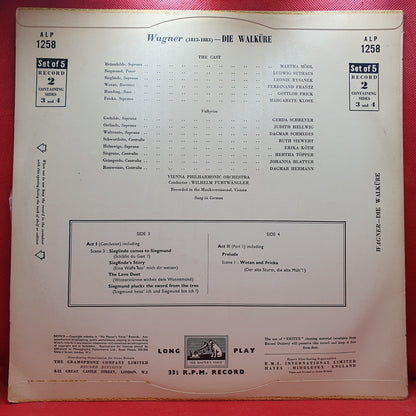 Wagner* / Furtwängler* / Mödl* / Suthaus* / Rysanek* / Frantz* / Frick* / Klose* / Vienna Philharmonic Orchestra* - Die Walküre (5xLP)