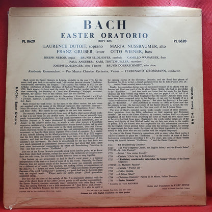 Bach* - Akademie Kammerchor*, Pro Musica Chamber Orchestra, Vienna* Conductor Ferdinand Grossmann - Easter Oratorio (LP)