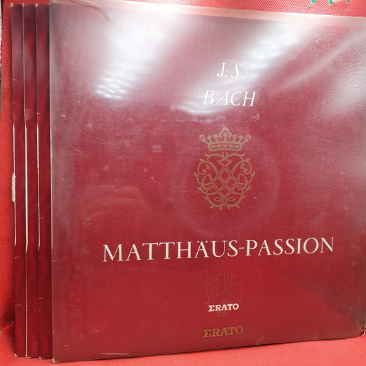 J.S. Bach* – Chorale Heinrich Schutz De  Heilbronn* – Orchestre De Chambre De Pforzheim* – Direction: Fritz Werner - Matthäus-Passion / Passion Selon Saint Matthieu (4xLP)