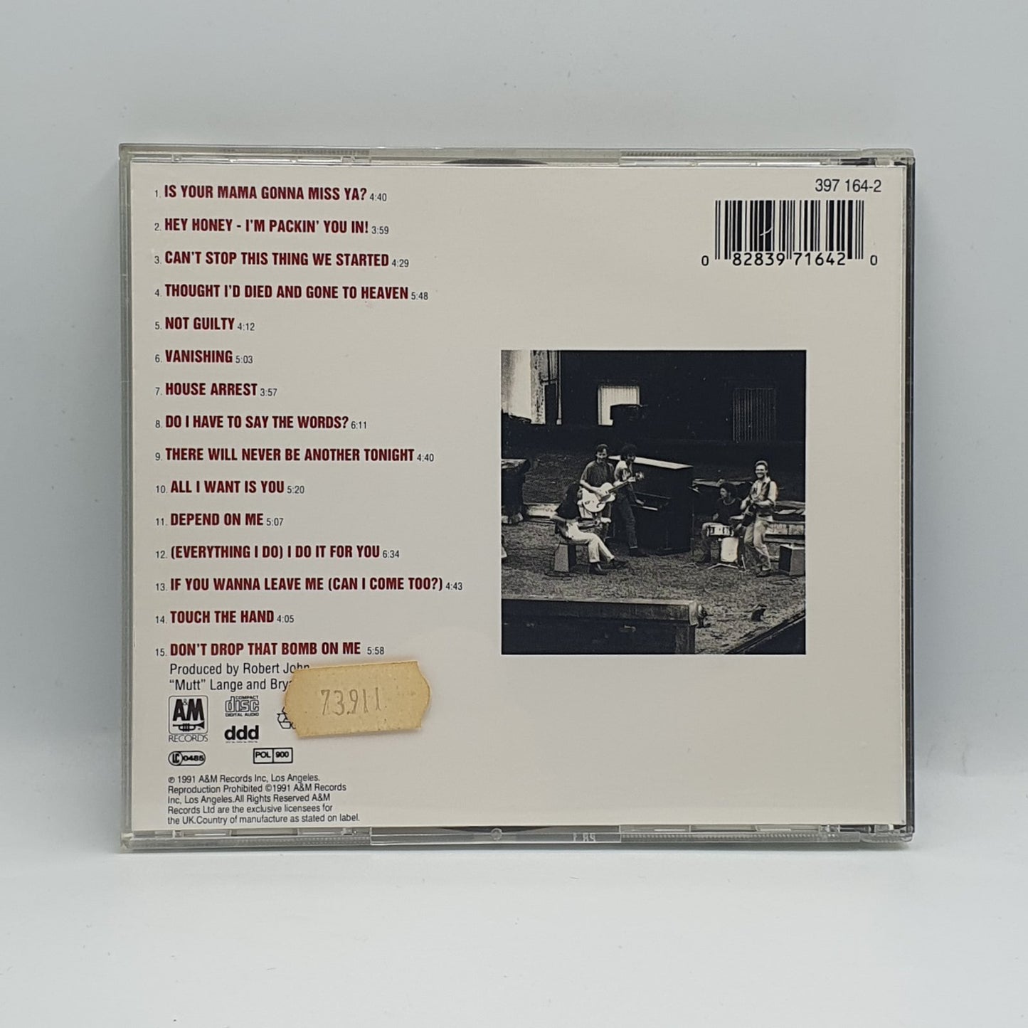 Bryan Adams - Waking Up The Neighbours (2xLP)