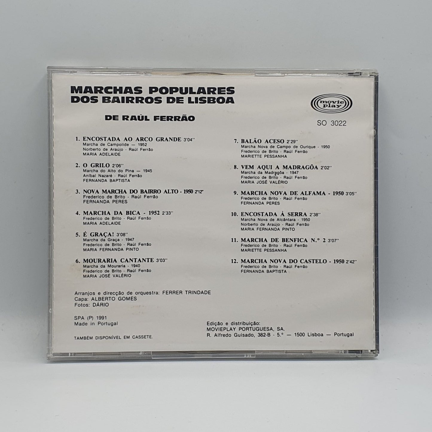 Various - Marchas Populares Dos Bairros De Lisboa De Raúl Ferrão (CD)