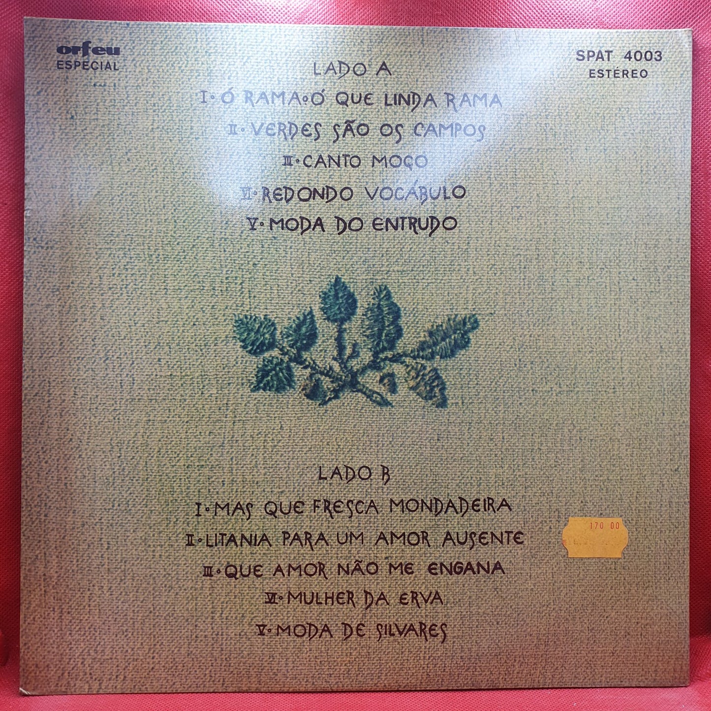 Teresa Silva Carvalho - Ó Rama Ó Que Linda Rama (LP)
