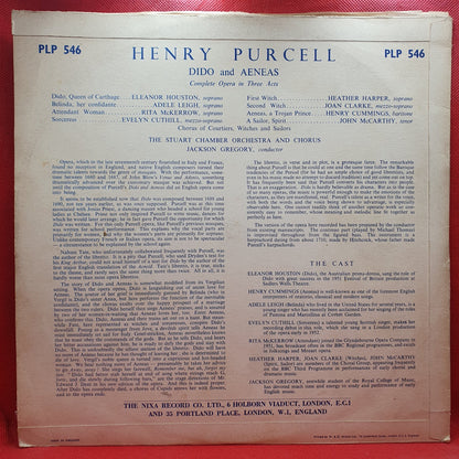 Henry Purcell / Eleanor Houston, Henry Cummings, The Stuart Chamber Orchestra* And Chorus Of London*, Jackson Gregory - Dido And Aeneas (LP)