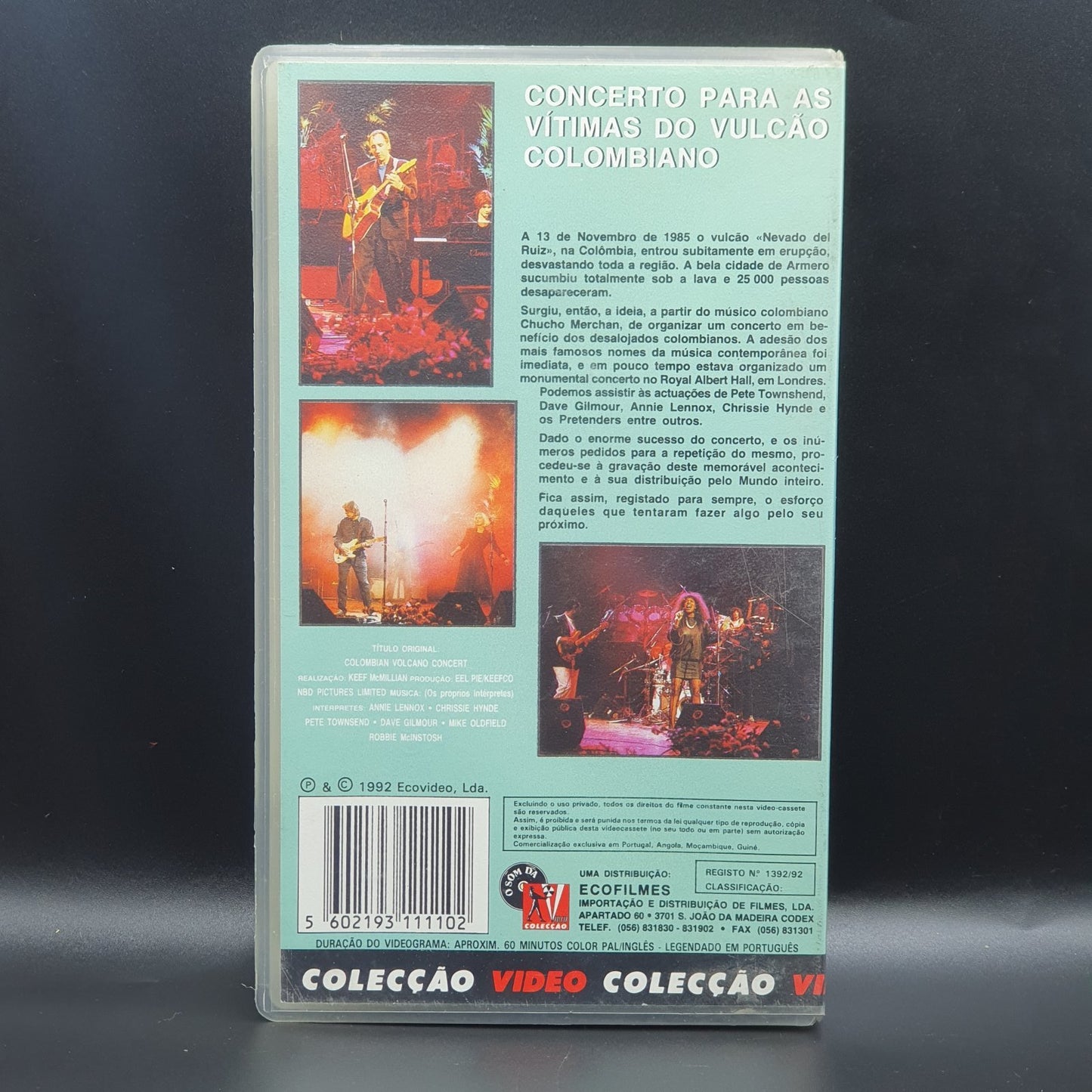 Varios - Concerto Para As Vitimas Do Vulcão Colombiano (VHS)