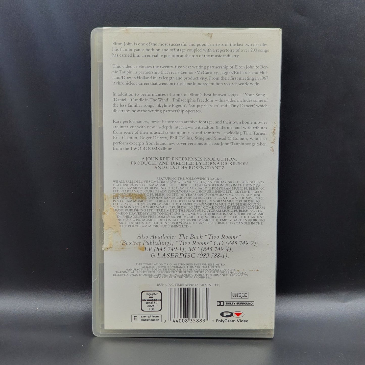 Various – Two Rooms, Celebrating The Songs Of Elton John & Bernie Taupin (VHS)