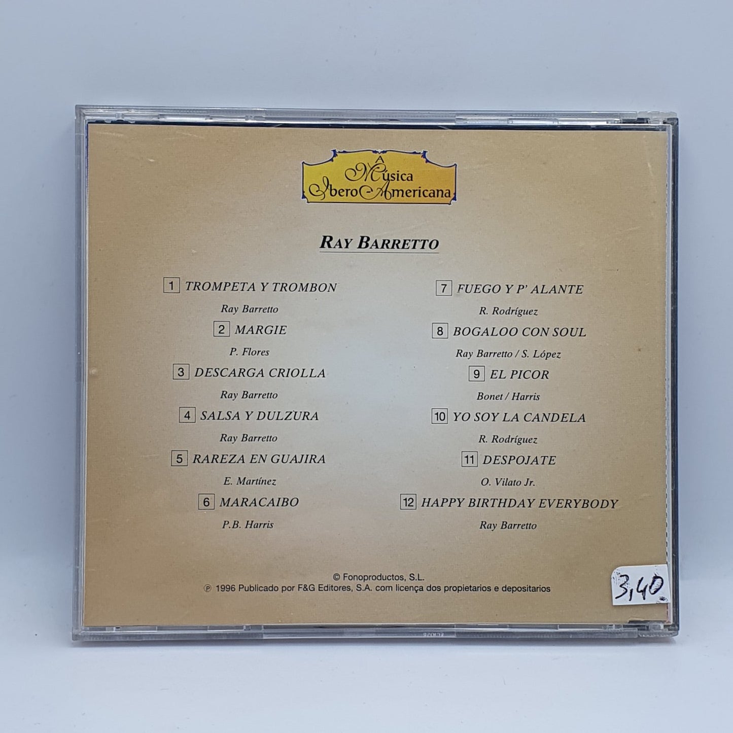 Ray Barretto - La Música de Iberoamérica - Estados Unidos II (CD)
