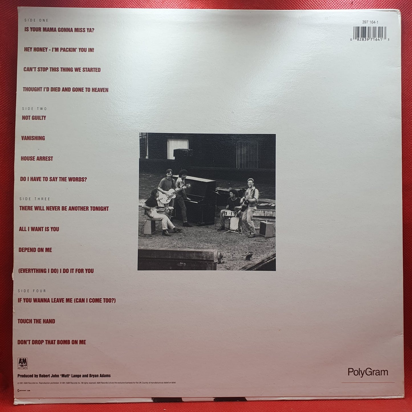 Bryan Adams - Waking Up The Neighbours (2xLP)