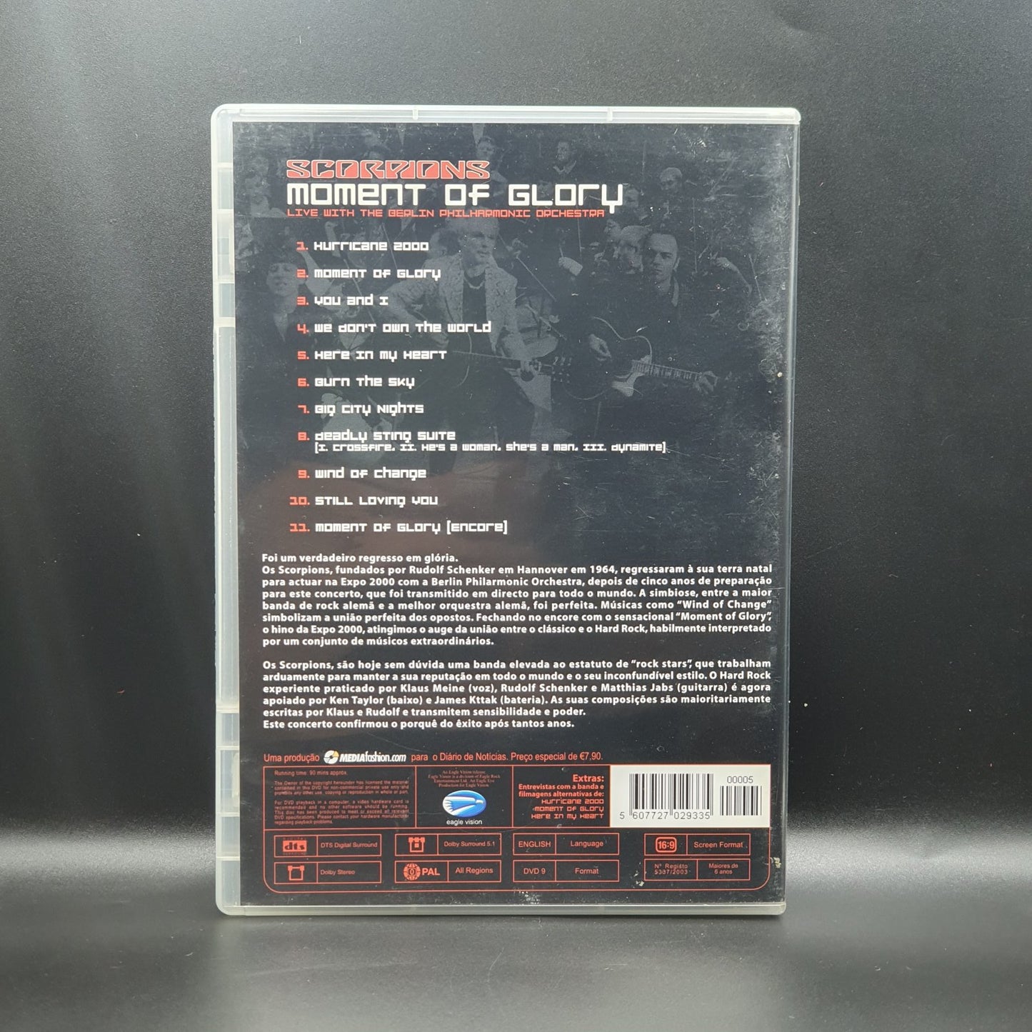 Scorpions Live With The Berlin Philharmonic Orchestra* - Moment Of Glory (DVD Música)