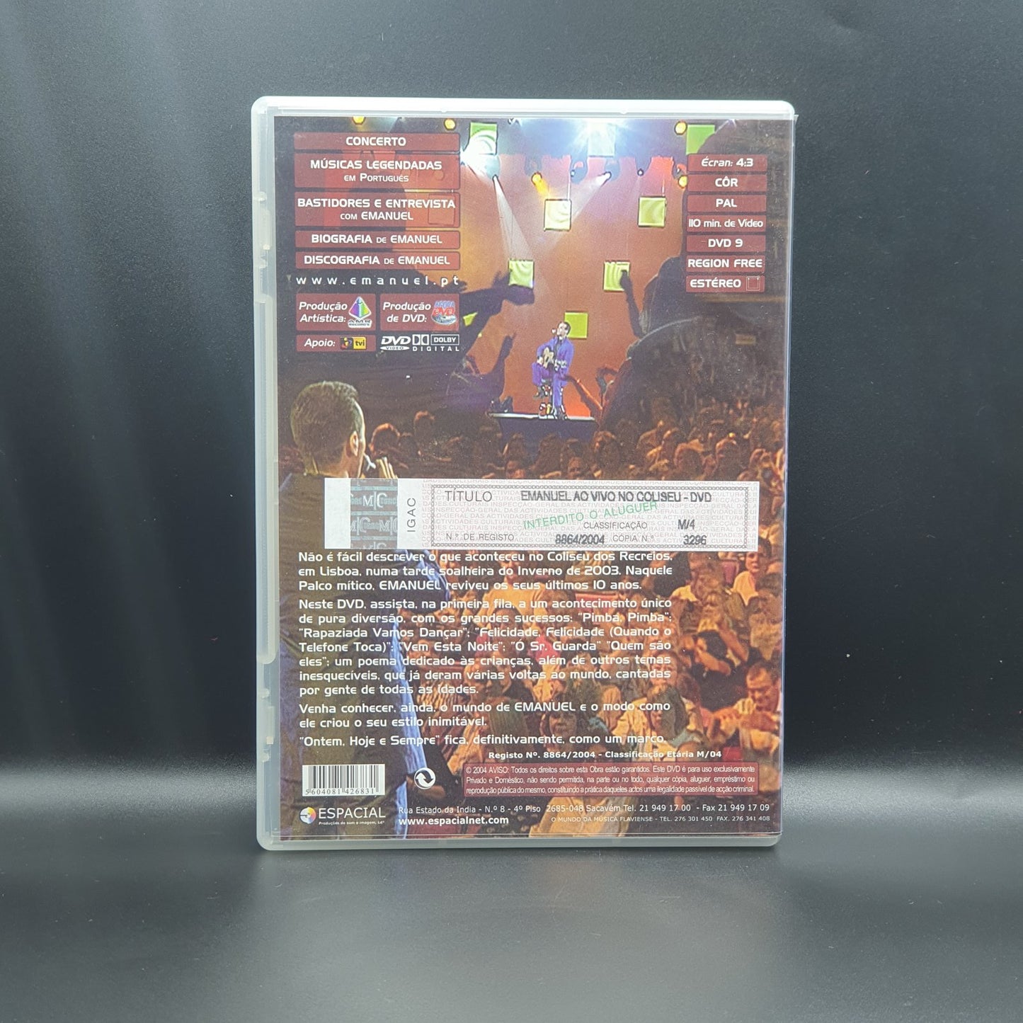 Emanuel - Ao Vivo No Coliseu (DVD Música)