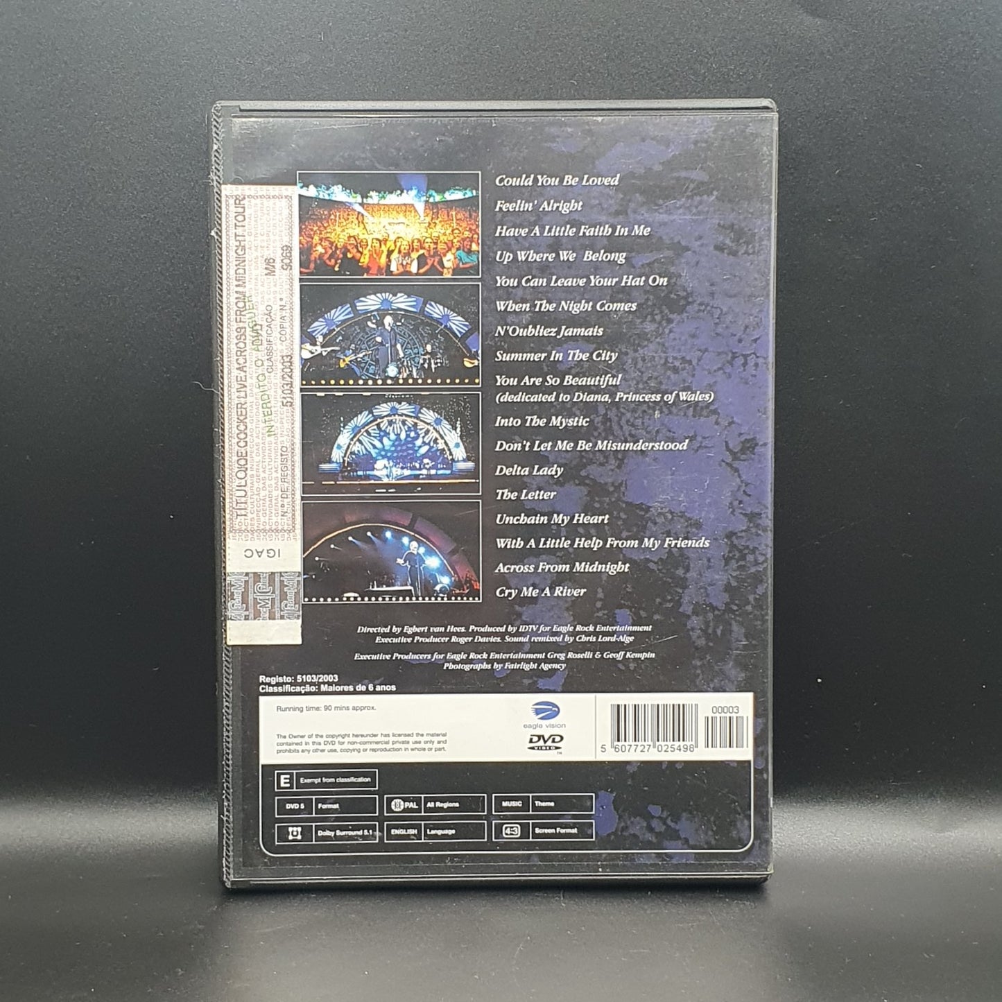 Joe Cocker - Live / Across From Midnight Tour (DVD Música)