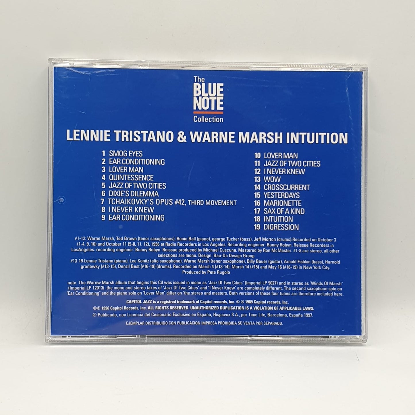 Lennie Tristano & Warne Marsh - Intuition (CD)