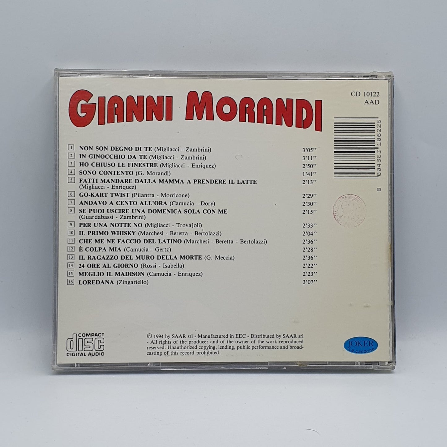 Gianni Morandi - Gianni Morandi (CD)
