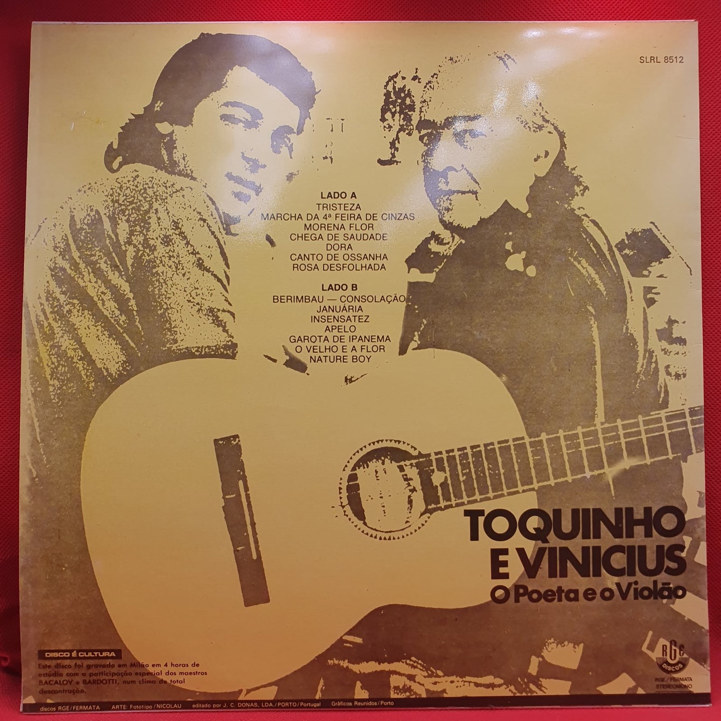 Toquinho E Vinicius* - O Poeta E O Violão (LP)