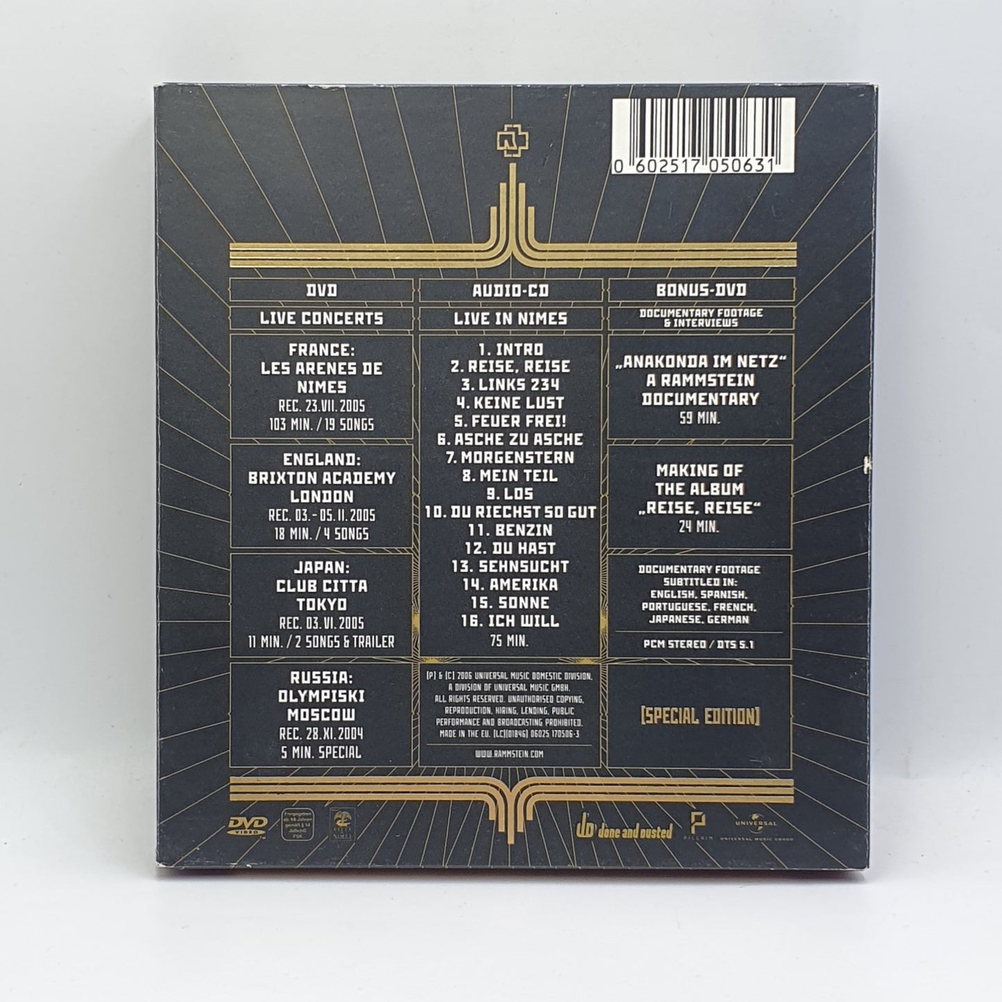 Rammstein - Völkerball (Special Edition) (DVD Música)