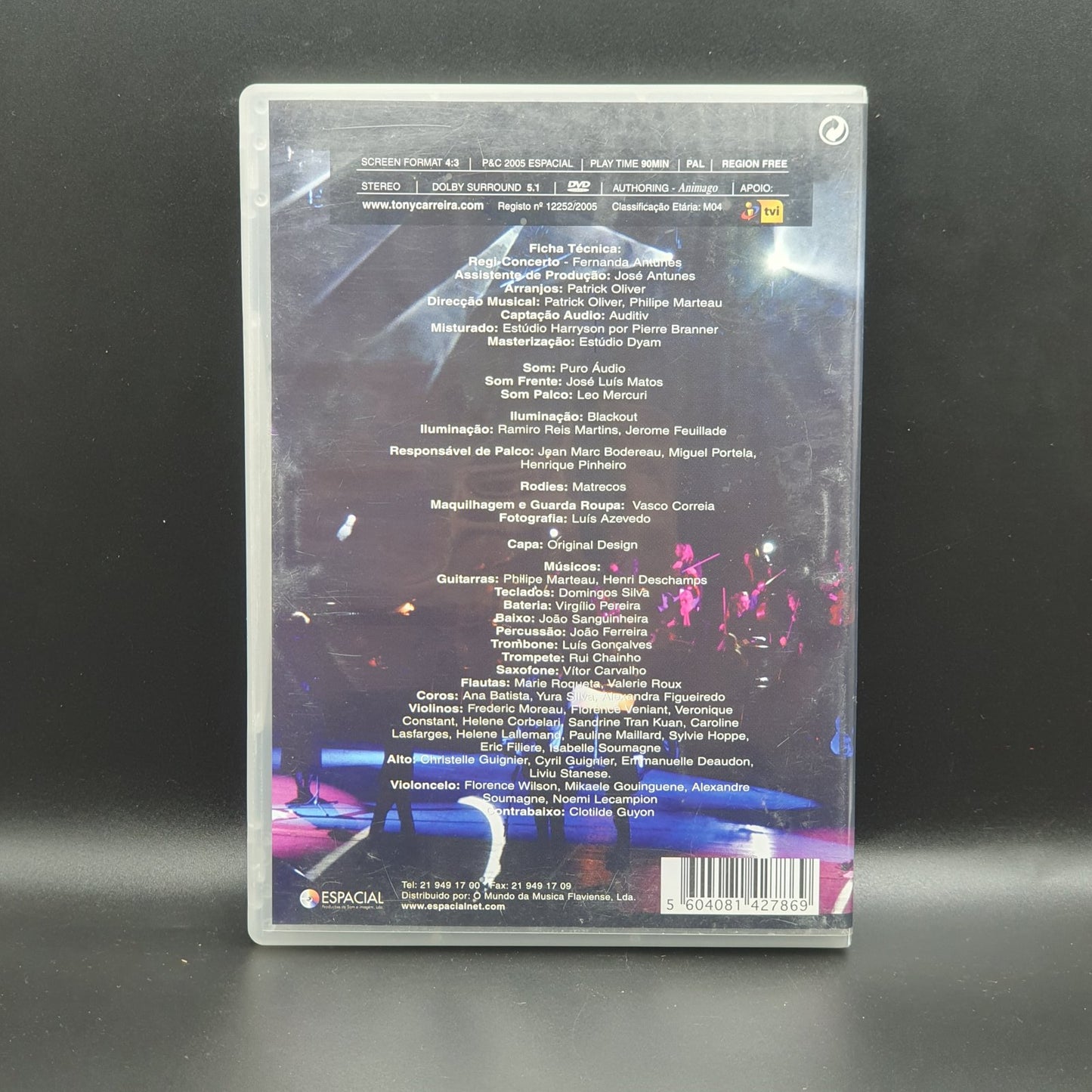 Tony Carreira - Ao Vivo No Coliseu (DVD Música)