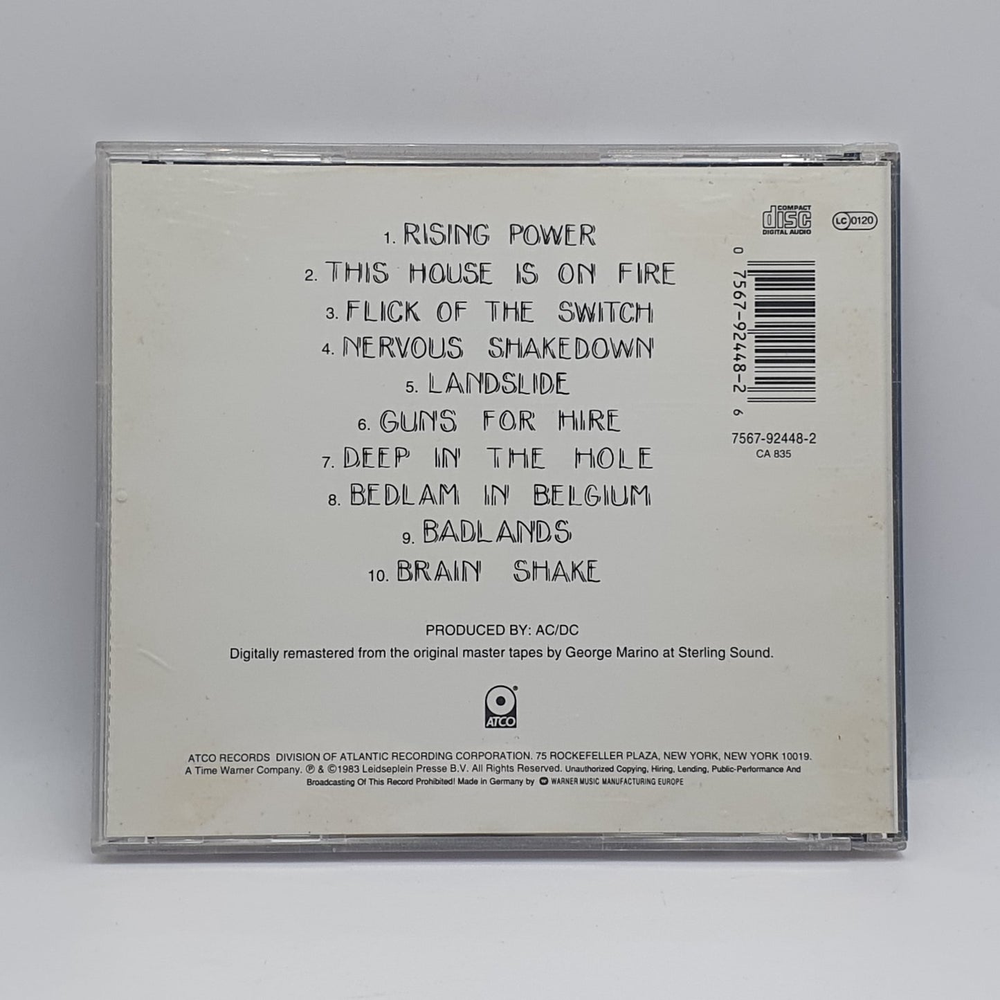 AC/DC - Flick Of The Switch (CD)