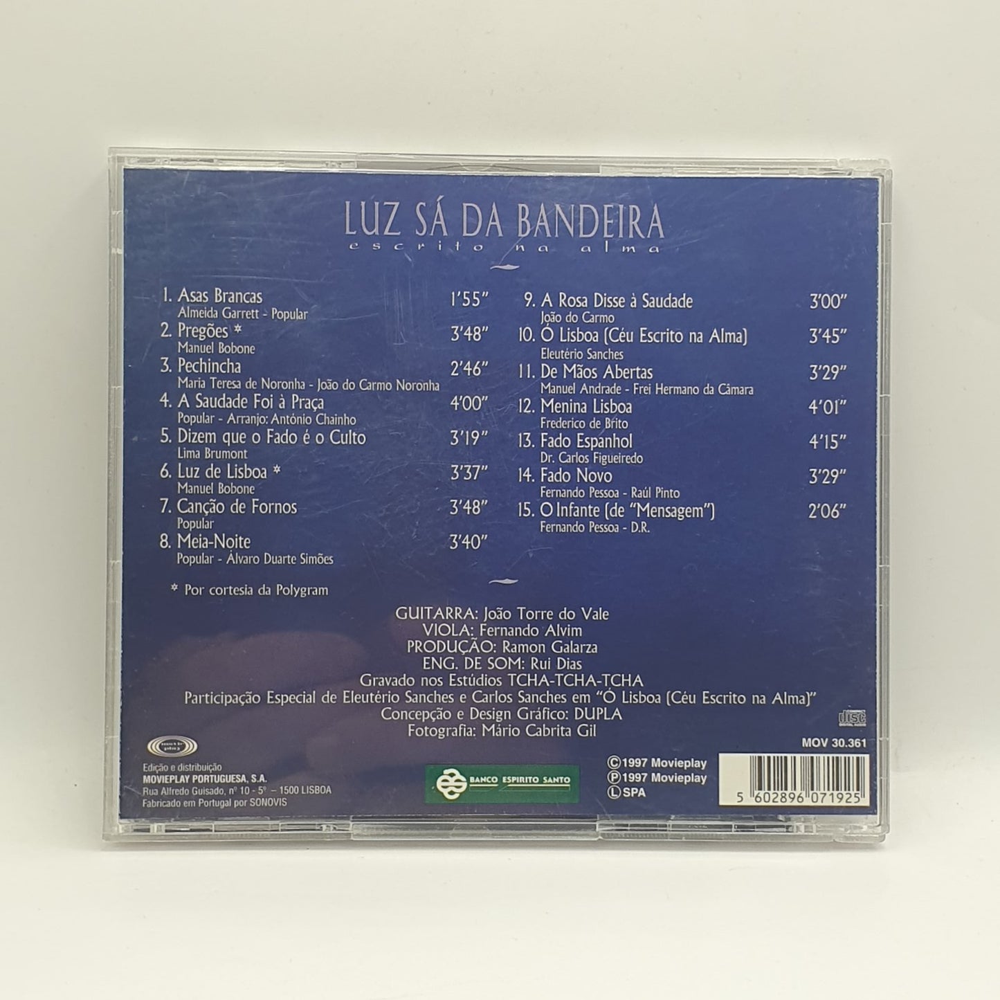 Luz Sá Da Bandeira - Escrito Na Alma (CD)