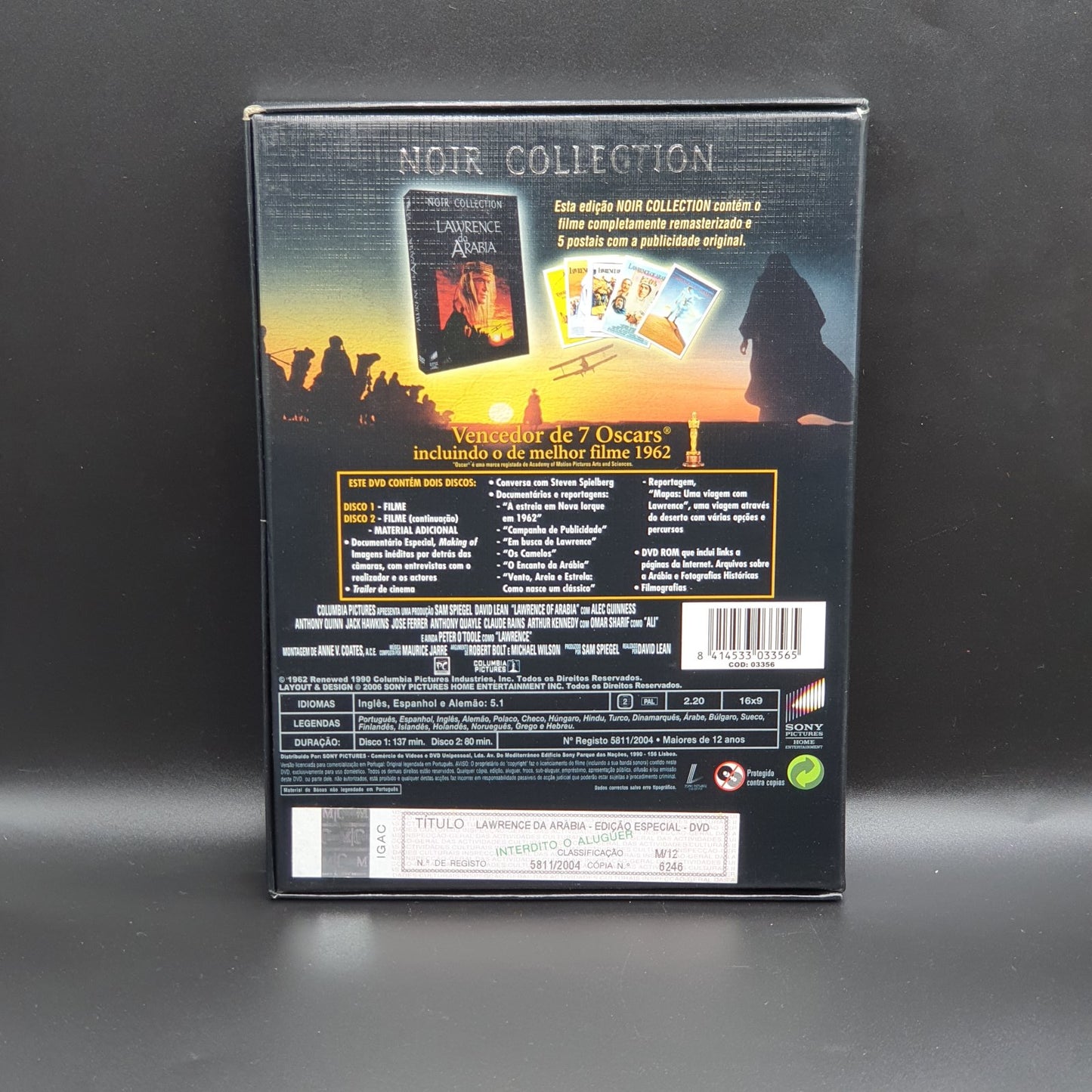 Filme Lawrence Da Arábia Noir Collection (2xDVD) Ref. OL-VI