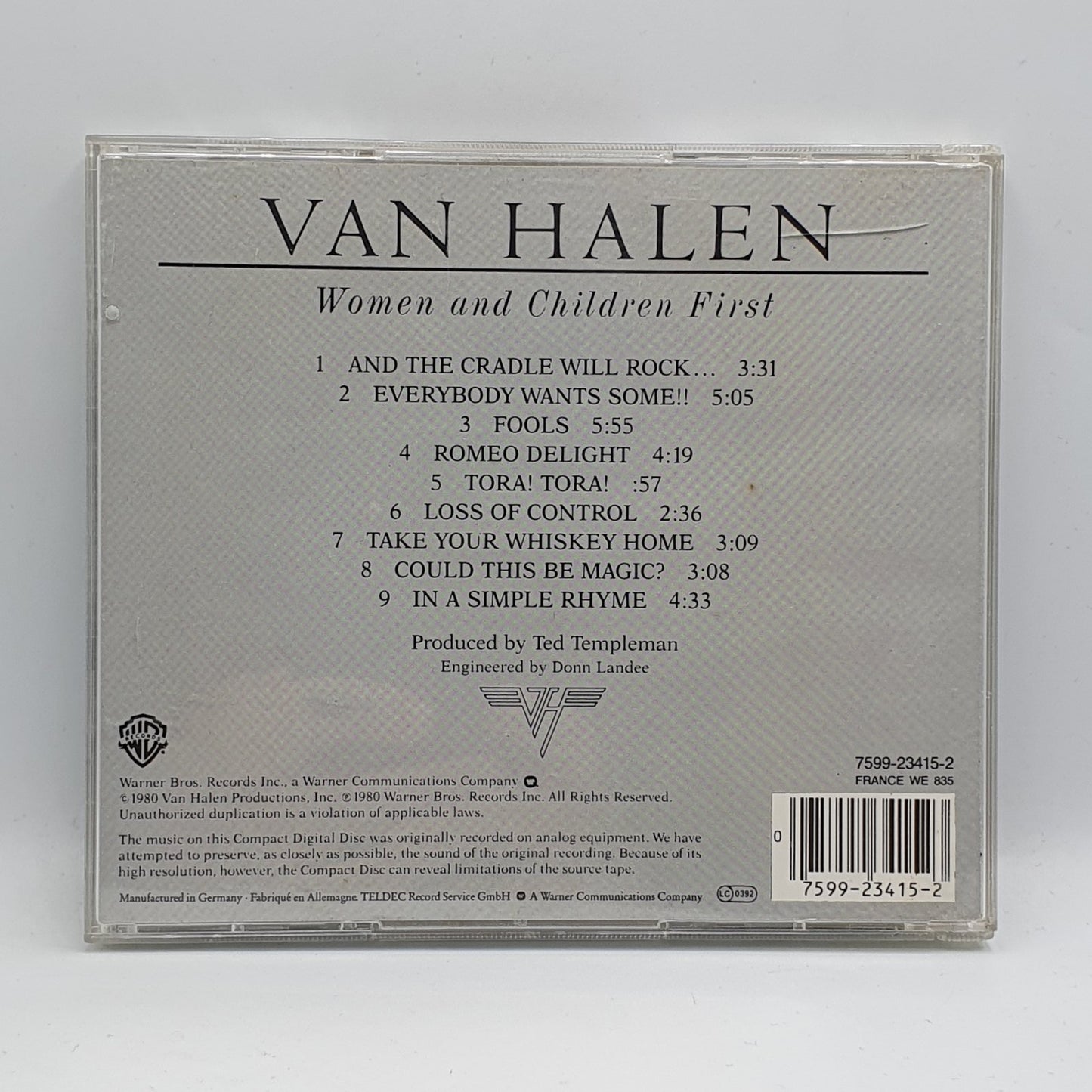 Van Halen - Women And Children First (CD)