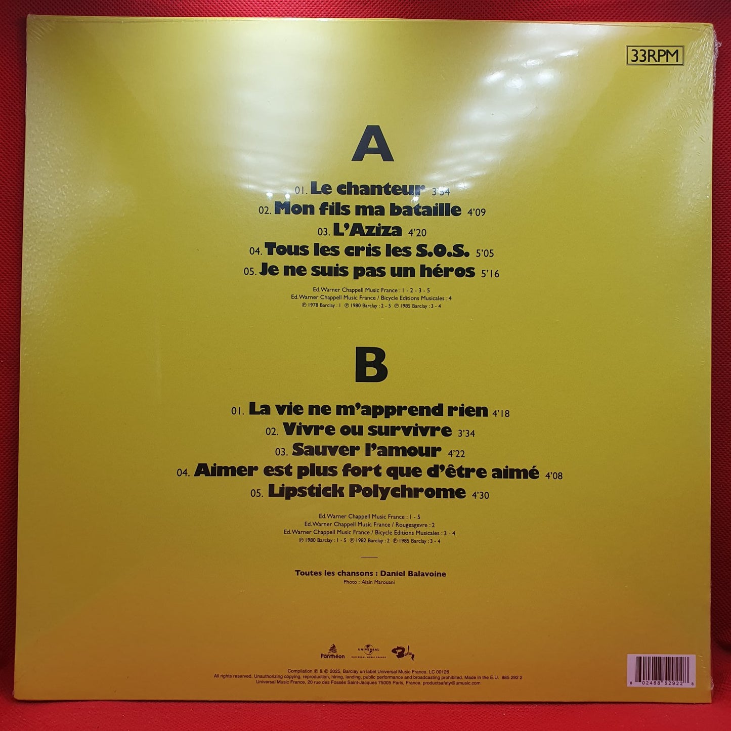 Daniel Balavoine - Le Meilleur De Balavoine (LP)