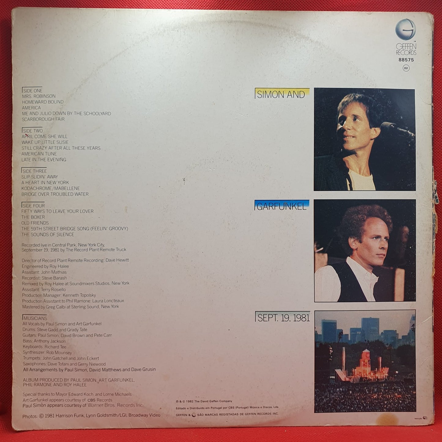 Simon And Garfunkel* - The Concert In Central Park (2xLP)