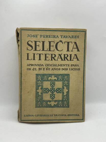 Livro-Selecta Literária- José Pereira Tavares