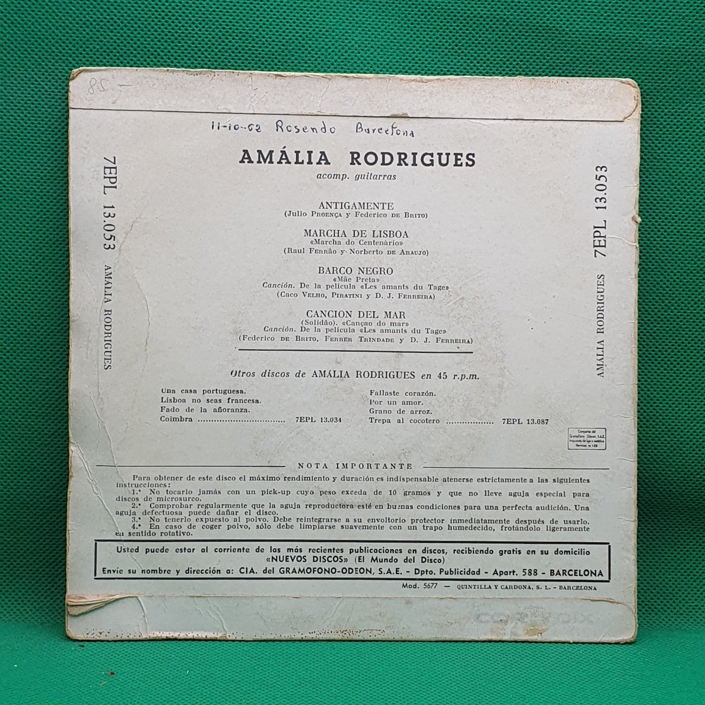Amália Rodrigues - Asi Canta... - Serie 2 (EP)